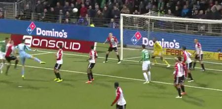 Video: Feyenoord keeper makes wonder save to deny opposition goalkeeper