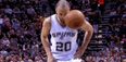 Vine: Spurs’ Manu Ginobili reacts perfectly to referee throwing ball at his face