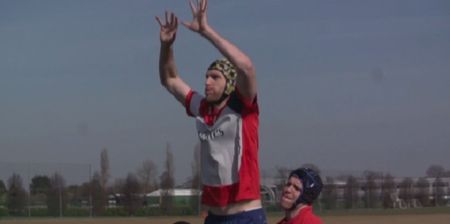 VIDEO: Per Mertesacker leading the line-out as Arsenal players undergo a bout of rugby