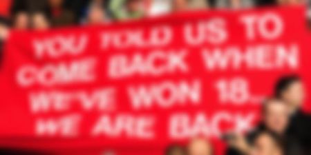 PIC: Manchester United fans troll Liverpool with cheeky banner ahead of Sunday’s game