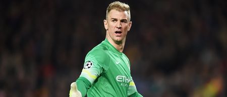 Paul Scholes was not pleased with Joe Hart’s carry on in Barcelona this week