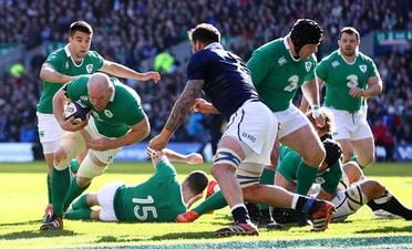 Pics: Some great shots of Paul O’Connell muscling his way over for Ireland’s first try