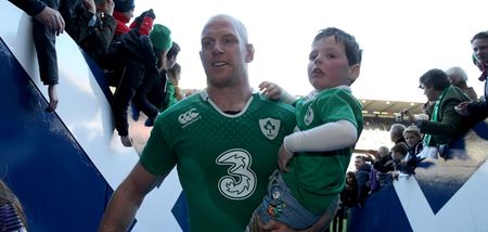 Pics: Paul O’Connell and Niamh Briggs show off Six Nations trophies at Thomond Park