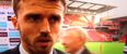 Video: Alex Ferguson gave Michael Carrick a playful shove in the back as he gave a post-match interview