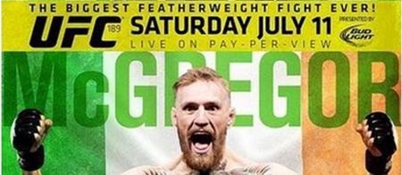 PIC: The official poster for Jose Aldo v Conor McGregor has been released and it’s not too shabby