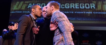 Video: Conor McGregor was determined to get past Dana White to have a go at Jose Aldo in Boston