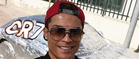 Pic: Cristiano Ronaldo has covered Ricardo Quaresma’s car in tin foil so it looks like his boots