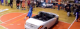 Video: Man tries to dunk a basketball over a car, fails miserably