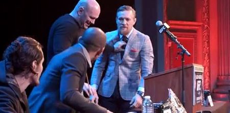 Pic: Definitive proof that Jose Aldo absolutely despises Conor McGregor