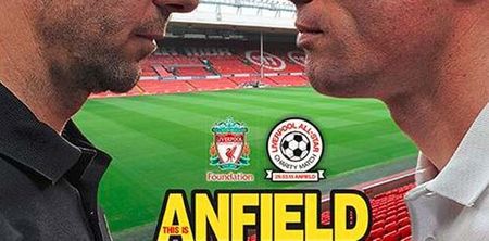 Liverpool unveil programme cover for Gerrard v Carragher charity match