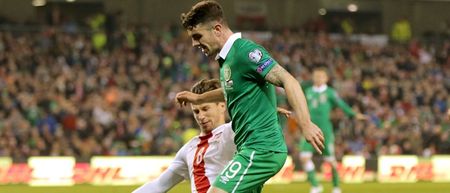 PIC: There was a giant Robbie Brady shaped hole in the Irish team photo