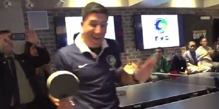 VIDEO: Former USA striker gets hustled by undercover 13-year-old ping pong gem in April Fools’ prank