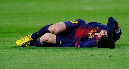 PIC: Lionel Messi’s right foot is in an awful way after latest injury