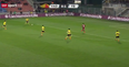 Gif: Team make a complete mess of five on one goalscoring chance