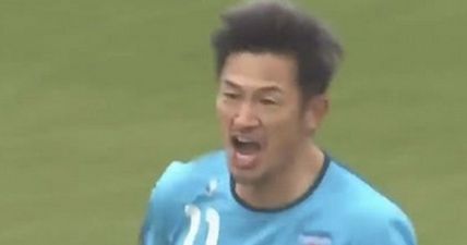 VIDEO: 48-year-old who played in J-League at same time as Gary Lineker scored a gorgeous header today