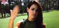 Video: Sky golf presenter Kirsty Gallacher spooked by bee-sounding aeroplane