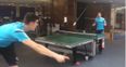 VINES: Thibaut Courtois’ reflexes translate perfectly to table tennis as he takes on teammates