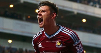 GIF: Aaron Cresswell with a sumptuous free kick for West Ham this afternoon