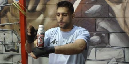 Video: This clip of Amir Khan doing a party trick with a milk bottle is causing a lot of debate online