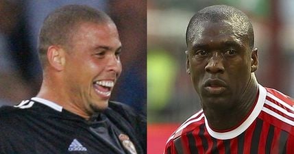 VINES: Ronaldo and Clarence Seedorf roll back the years with remarkable goals in charity game