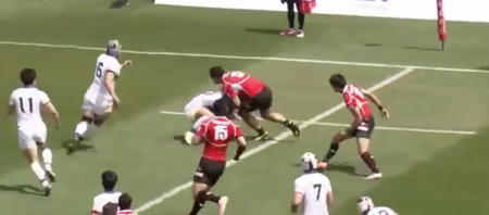 Video: Korean rugby player gets bounced five times during game against Japan