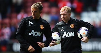 VIDEO: Phil Neville reveals that he couldn’t even have a cheeky wee without Paul Scholes tormenting him