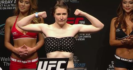 VIDEO: Aisling Daly makes weight for UFC 186 meeting with Randa Markos