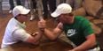 VIDEO: Teenage golf sensation works his guns to beat Rory McIlroy in arm-wrestle