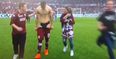 VINE: Torino supporters invade the pitch after beating Juventus and a female fan gets player’s shorts