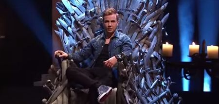 VIDEO: What in seven hells is Mario Götze doing on the iron throne?