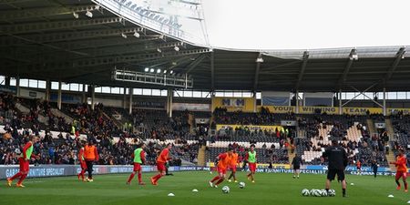 PIC: Liverpool fans boycott Hull game in protest at expensive ticket prices