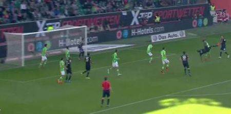 GIF: Hannover defender shatters stereotypes with phenomenal bicycle kick golazo