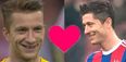 Video: Marco Reus and Robert Lewandowski share bromantic moment before cup clash