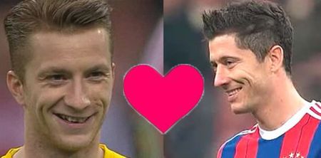 Video: Marco Reus and Robert Lewandowski share bromantic moment before cup clash