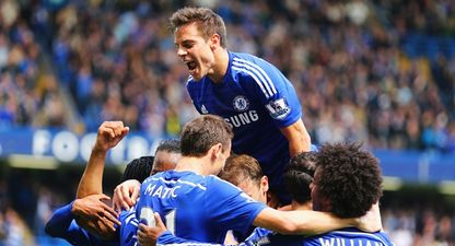 PICS: Chelsea banner slagging Steven Gerrard and Jamie Redknapp surfaced at Stamford Bridge today