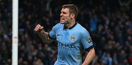 Pic: Corner flag requires substitution after James Milner snaps it in half