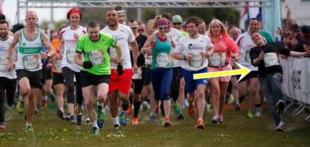 GIF: Not have the best start for this lad at Wings for Life World Run