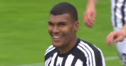 VIDEO: When you score an own goal of this calibre, sometimes all you can do is smile