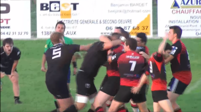 Video: Some massive punches thrown in this French club rugby fight