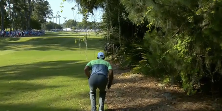 PIC: Tiger Woods sad decline summed up in one terrible tee-shot