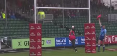 VIDEO: The most committed ball boy of all time makes superb catch at Glasgow Sevens