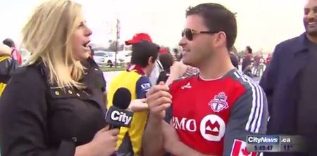 Video: Hero reporter puts obnoxious Toronto and Arsenal fans in their place