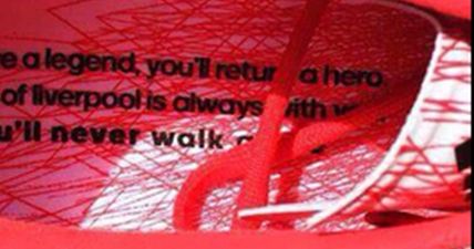 PIC: Steven Gerrard’s Anfield Farewell boots feature a special message to Liverpool fans