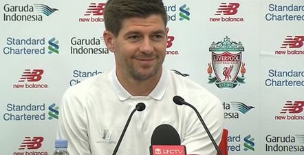 Steven Gerrard really cut loose in his final Liverpool press briefing