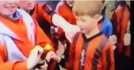 VIDEO: A young Steven Gerrard celebrates trophy win for Whiston Juniors