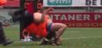 VIDEO: French steward pulls off Brock Lesnar powerbomb on Superman streaker