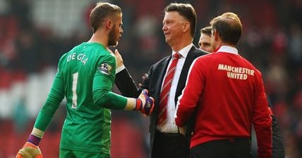 WATCH: Positive news for United worriers as Louis van Gaal believes David de Gea will stay