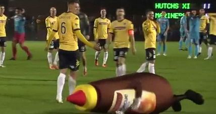 VIDEO: We thought we had seen it all on a football pitch but then this happened