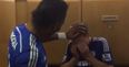 VINE: Didier Drogba sprays champagne in Azpilicueta’s eyes, instantly regrets it