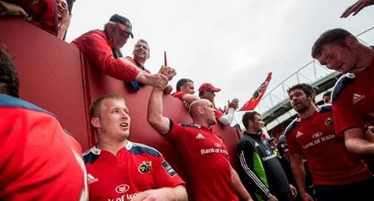 VIDEO: Fan footage of Munster fans raising Thomond Park’s roof for Paul O’Connell